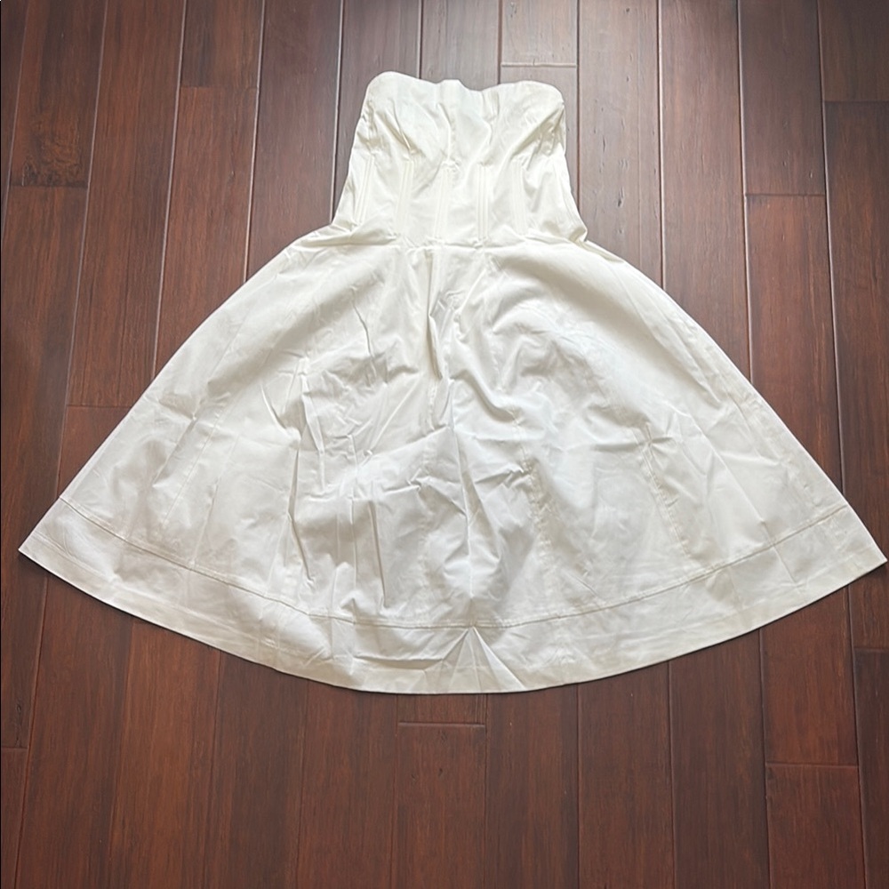 Eva Mendes for New York & Company Cream Strapless Dress
